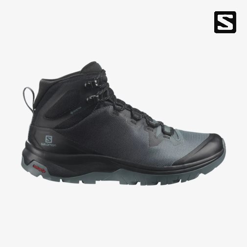 Black Salomon Vaya Mid GTX Women's Hiking Boots | PH 30294Y